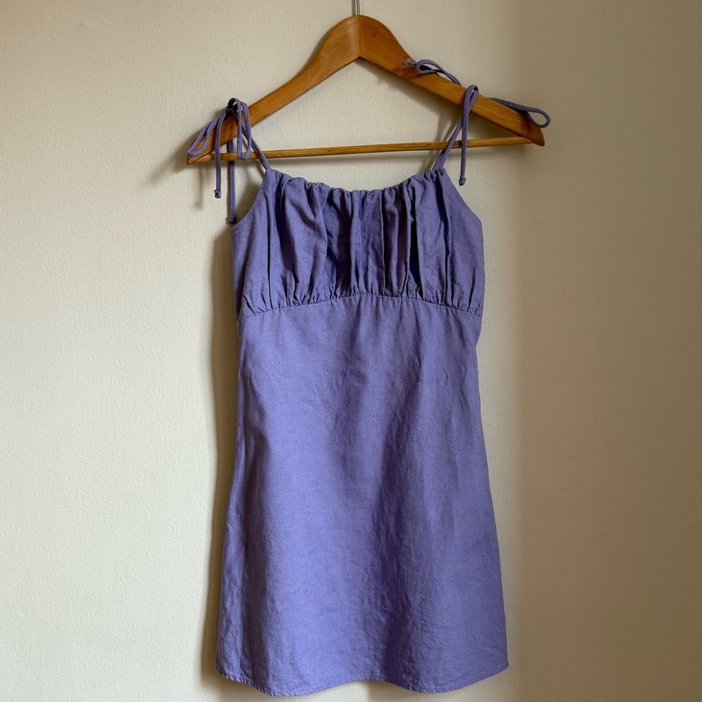 Urban Renewal Made in USA Lavender Tie-Strap Top Size XS